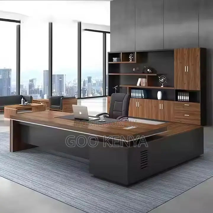 Executive Desk ; 180cm L-Shaped Executive Desk