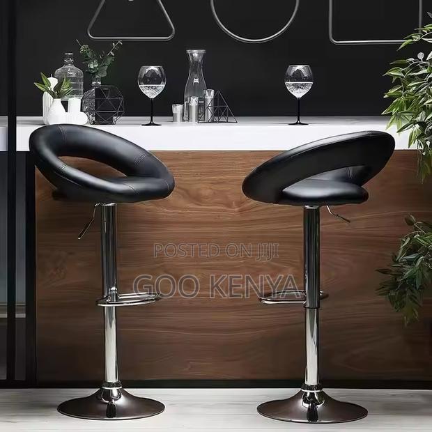 Home Chair ; Leather Barstool Swivel Adjustable - thumbnail 5
