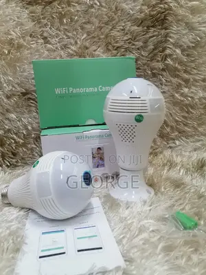 New Nanny Wireless Panoramic Spy Bulb Camera CCTV