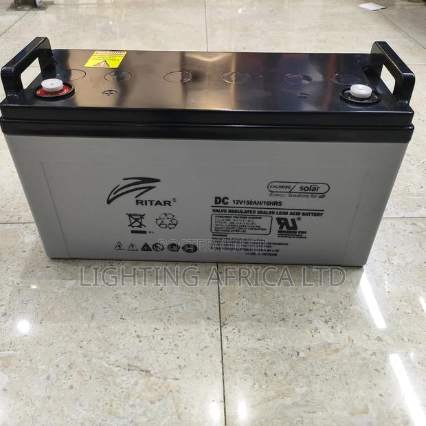 Ritar Gel 150ah/10hrs Solar Battery Suitable for Home Use.