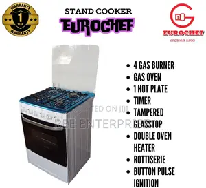 Full Gas With Electric Oven +Timer Standing Cooker Eurochef