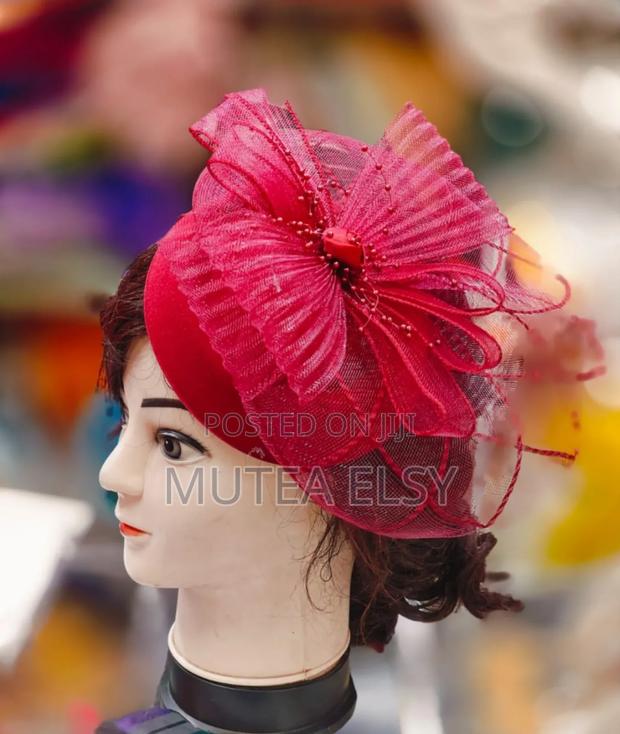 Redwine Laced Mini Fascinators - main view