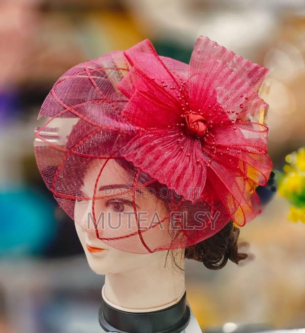 Redwine Laced Mini Fascinators - thumbnail 2