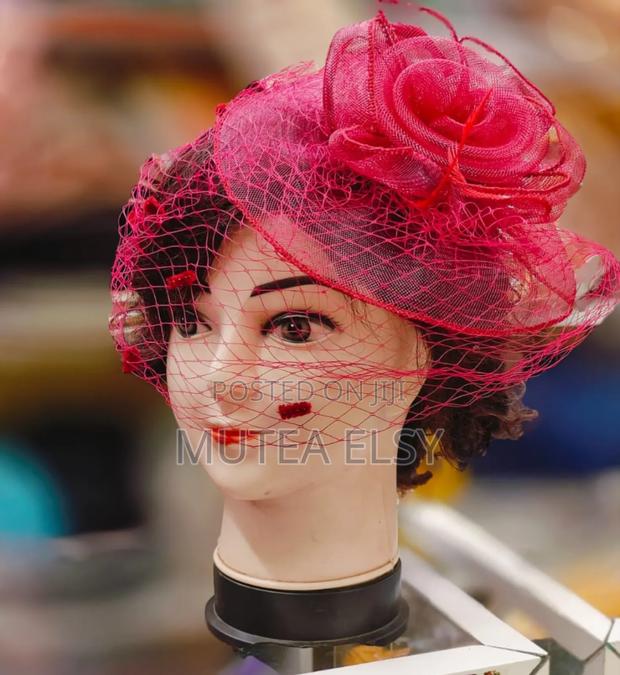 Redwine Laced Mini Fascinators - thumbnail 3