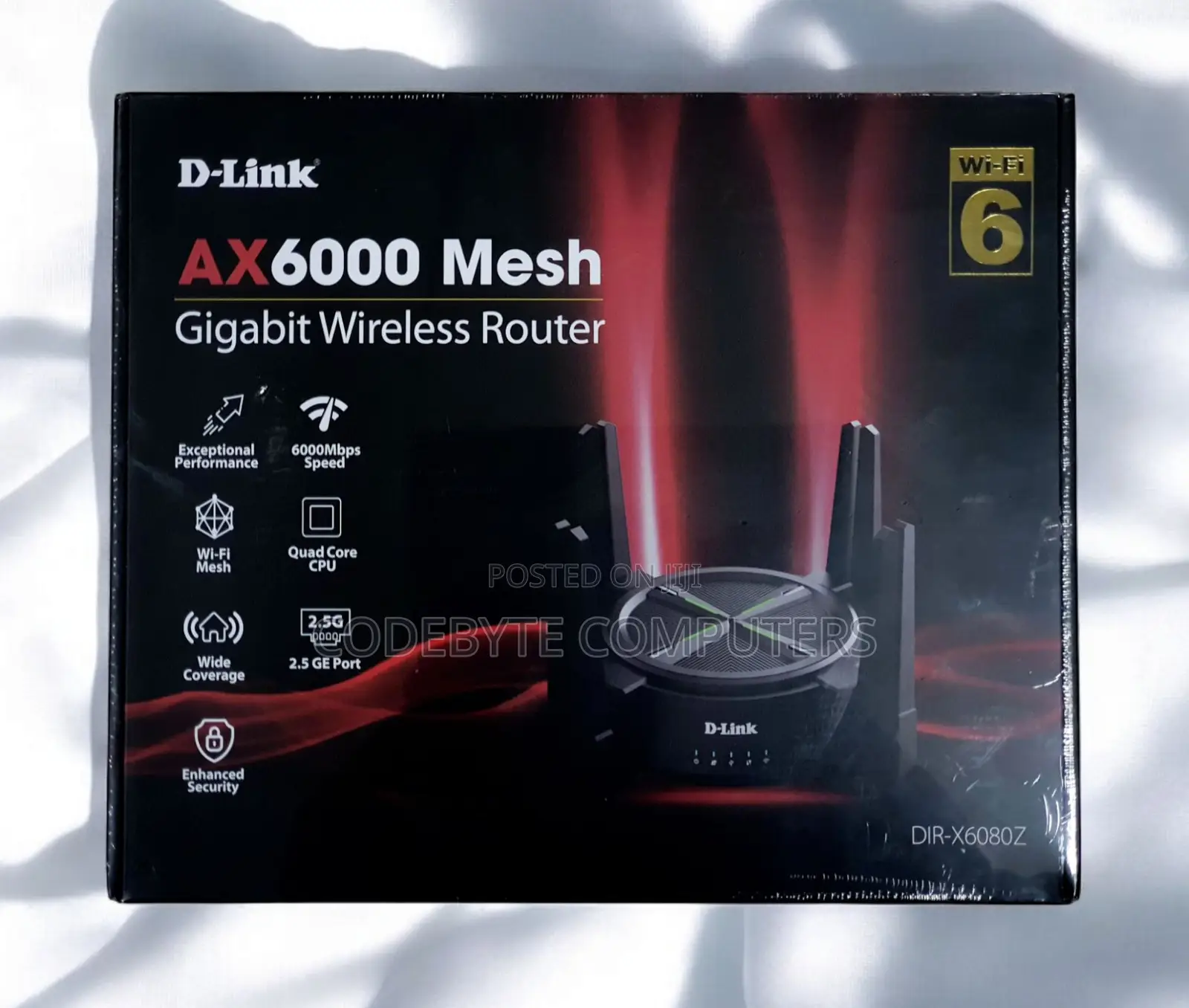 D-link Ax6000 Multi Gigabit Wi-fi 6 Router - Dir-x6080z