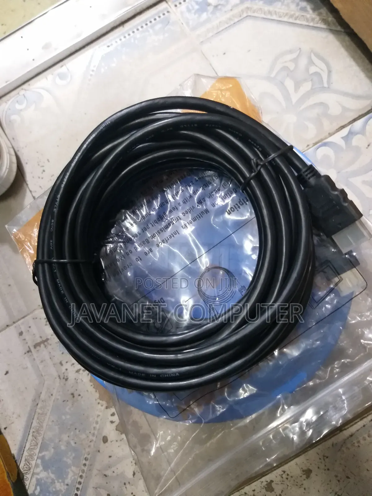 5m Long Black Round Rubber Hdmi Cables