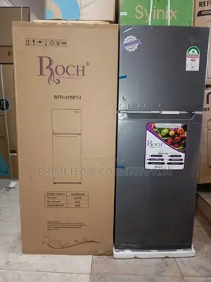 Roch 175-Dt-I Double Door Refrigerator - Silver