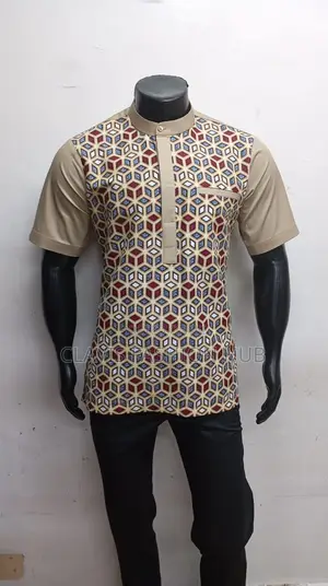 Readymade Kitenge Shirts Chinese Collar