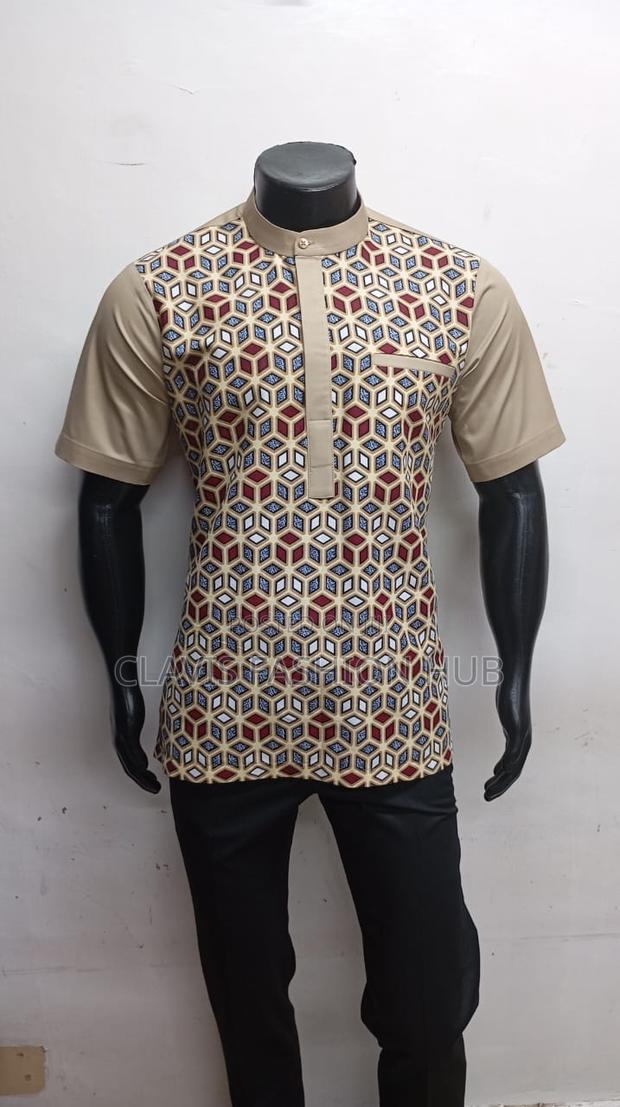 Readymade Kitenge Shirts Chinese Collar - thumbnail 2