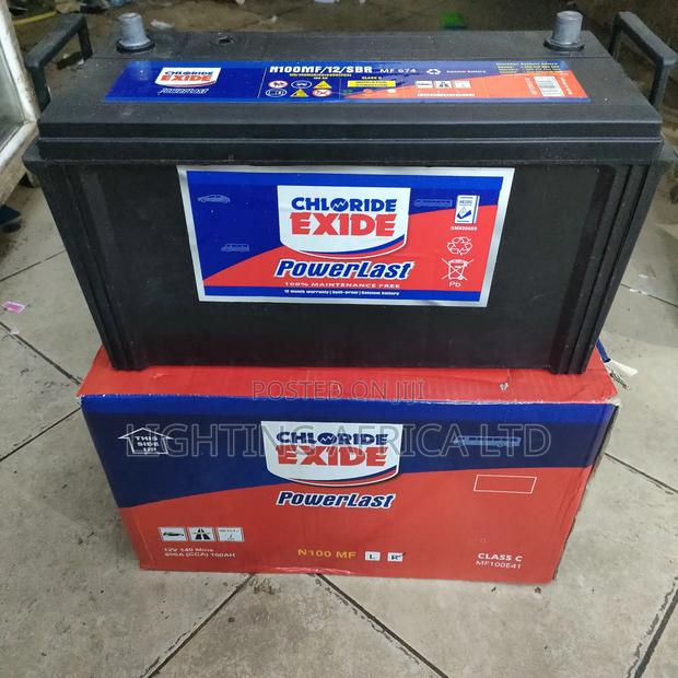 100ah/12v Chloride Exide Car Battery - main view