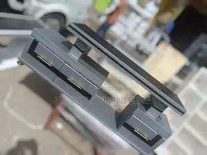 Gray Black Gold Tv Stand