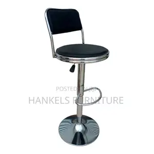 Silver Black Kitchen Stool