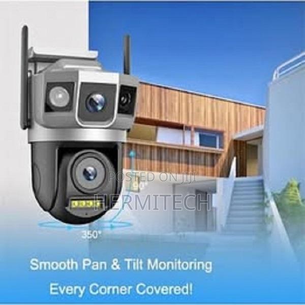 4g Solar Powered PTZ Dual Lens CCTV Camera - main view