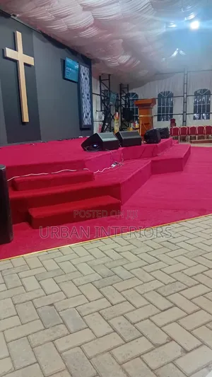 Red Wall to Wall Carpet for Churches