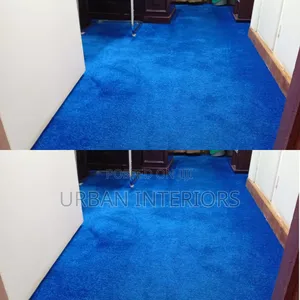 Royal Blue Wall to Wall Carpet New Design