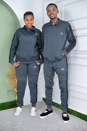 Gray Unisex Track Suits