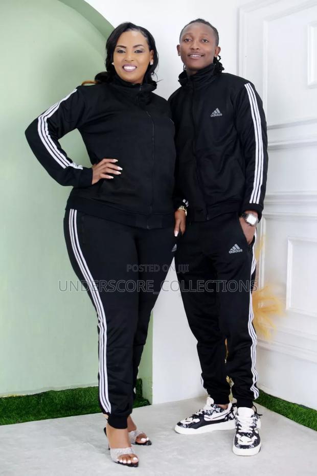 Black Unisex Track Sets - thumbnail 2