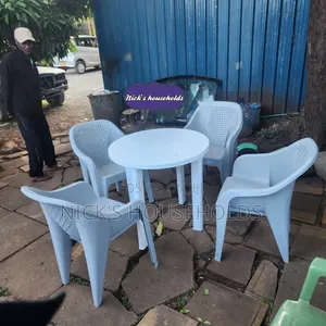 Heavy Duty Plastic Chair With Round Plastic Table