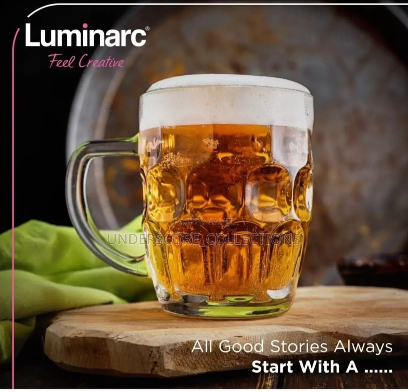 Britannia Luminarc Beer Mugs