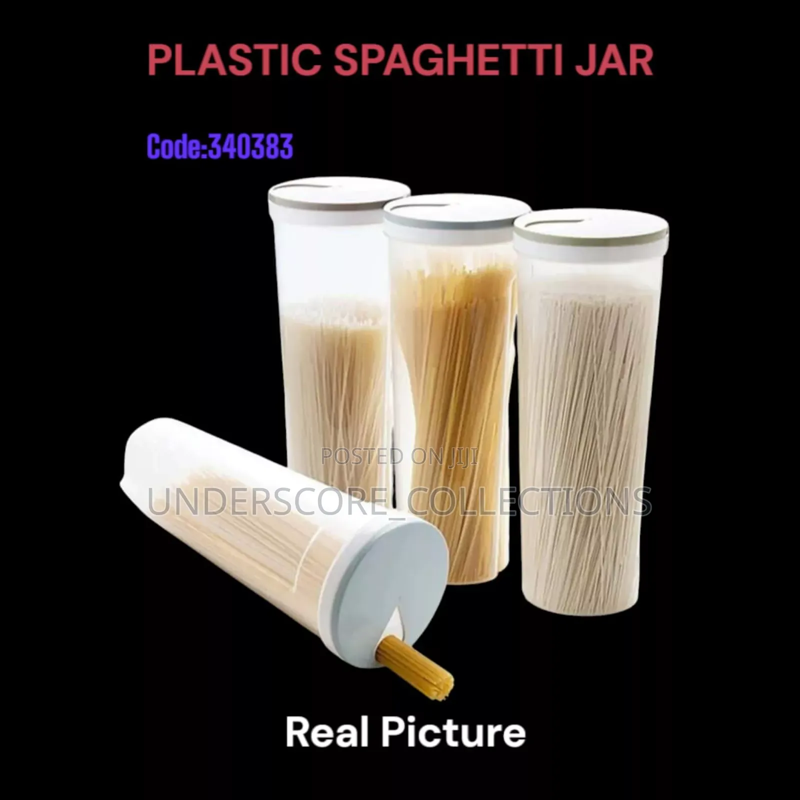 Plastic Spaghetti Jar