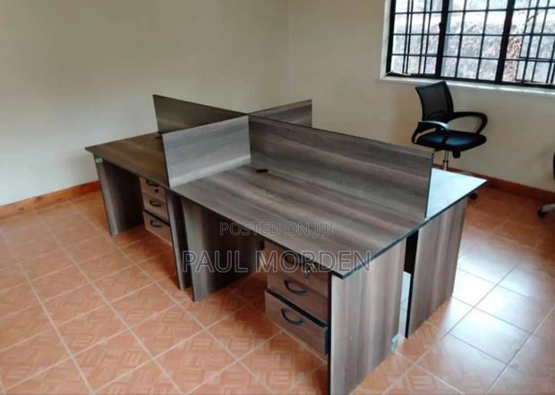 Lockable Drawers Four Way Working Station - main view