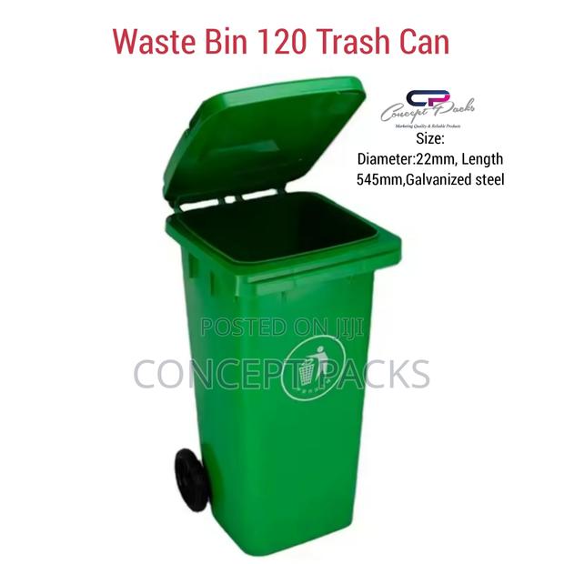 Outdoor Waste Bin 120litres Green