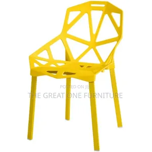 Elegant Restaurant Chair Yellow Ygf5es
