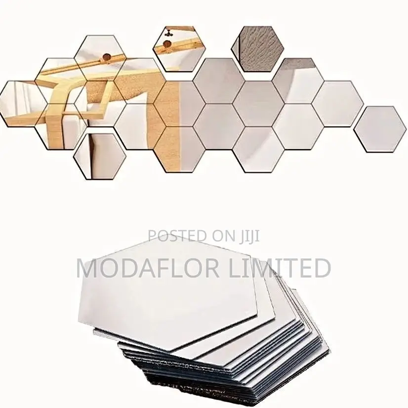 Self Adhesive Decor Mirrors Hexagon Acrylic Mirrors