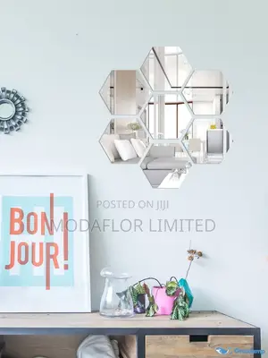 Silver Hexagon Acrylic Mirrors