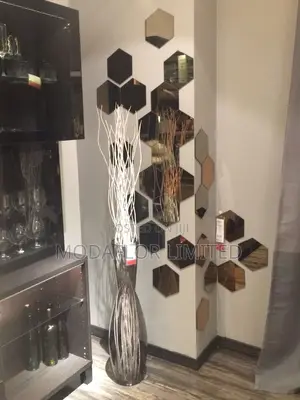 Stylish Hexagon Acrylic Decor Mirrors