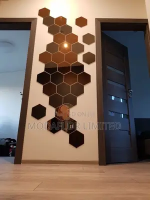 Brown Hexagon Acrylic Mirrors