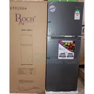 Roch 175-Dt-I Double Door Refrigerator - Silver