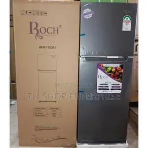 Refrigerator! Roch 175-Dt-I Double Door - Silver