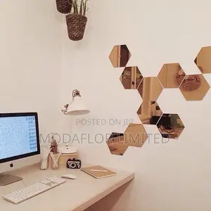 Modern Shine Hexagon Decor Acrylic Mirrors