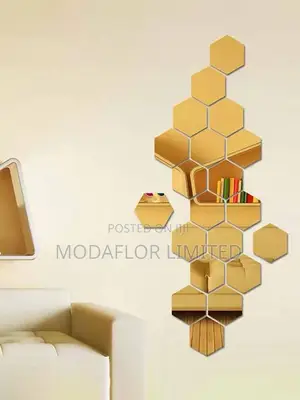 Hexagon Acrylic Mirror- Custom Layout