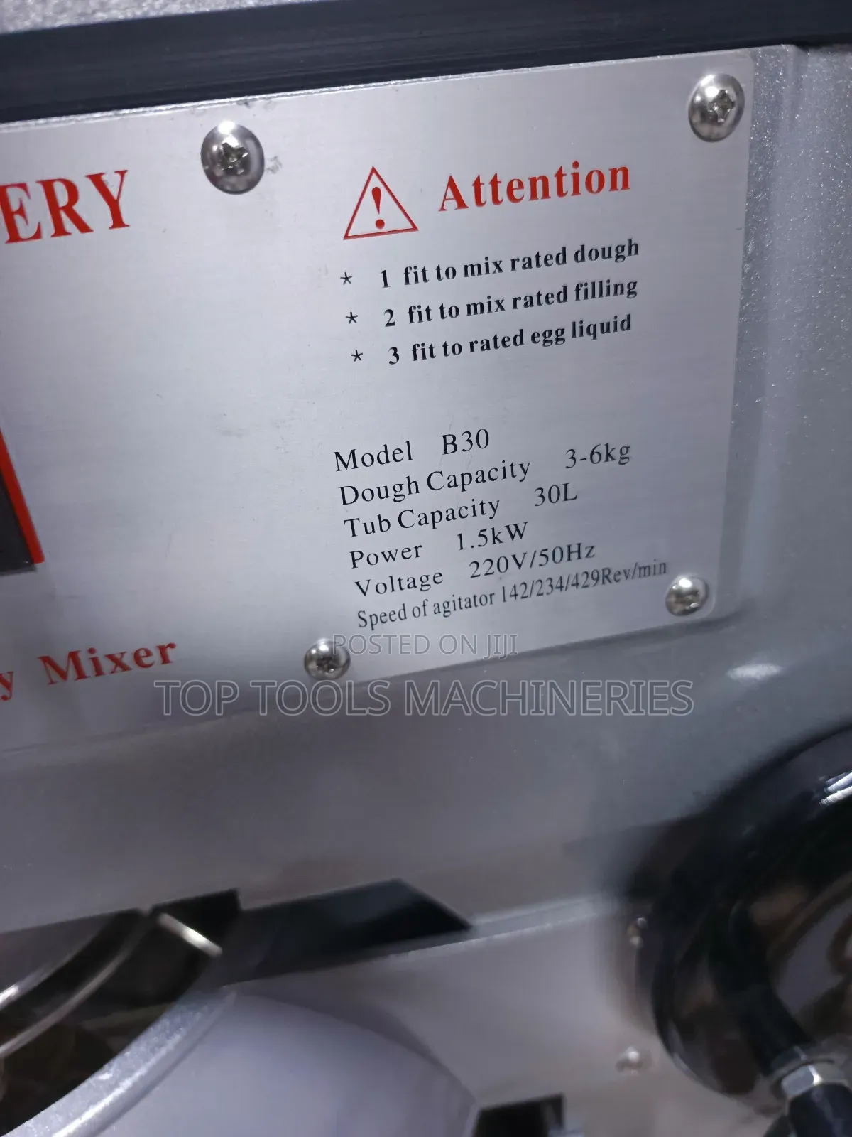 Commercial Dough Mixer 30l