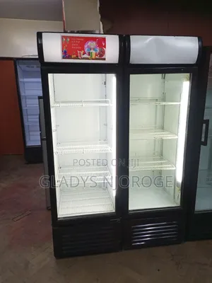High Performance Double Door Display Fridge