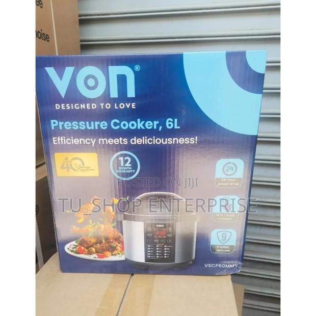 Pressure Cooker ! 6 Litres Von Electric - main view