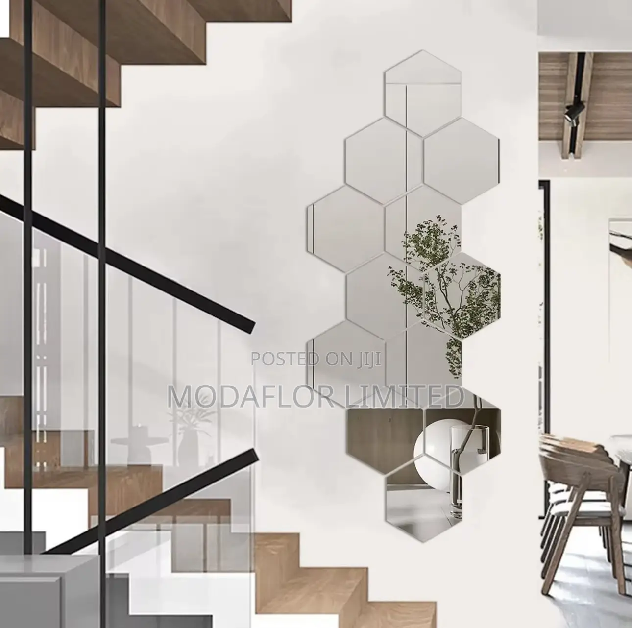 Studio Friendly Hexagon Acrylic Decor Mirrors