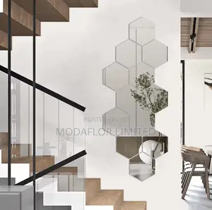 Studio Friendly Hexagon Acrylic Decor Mirrors