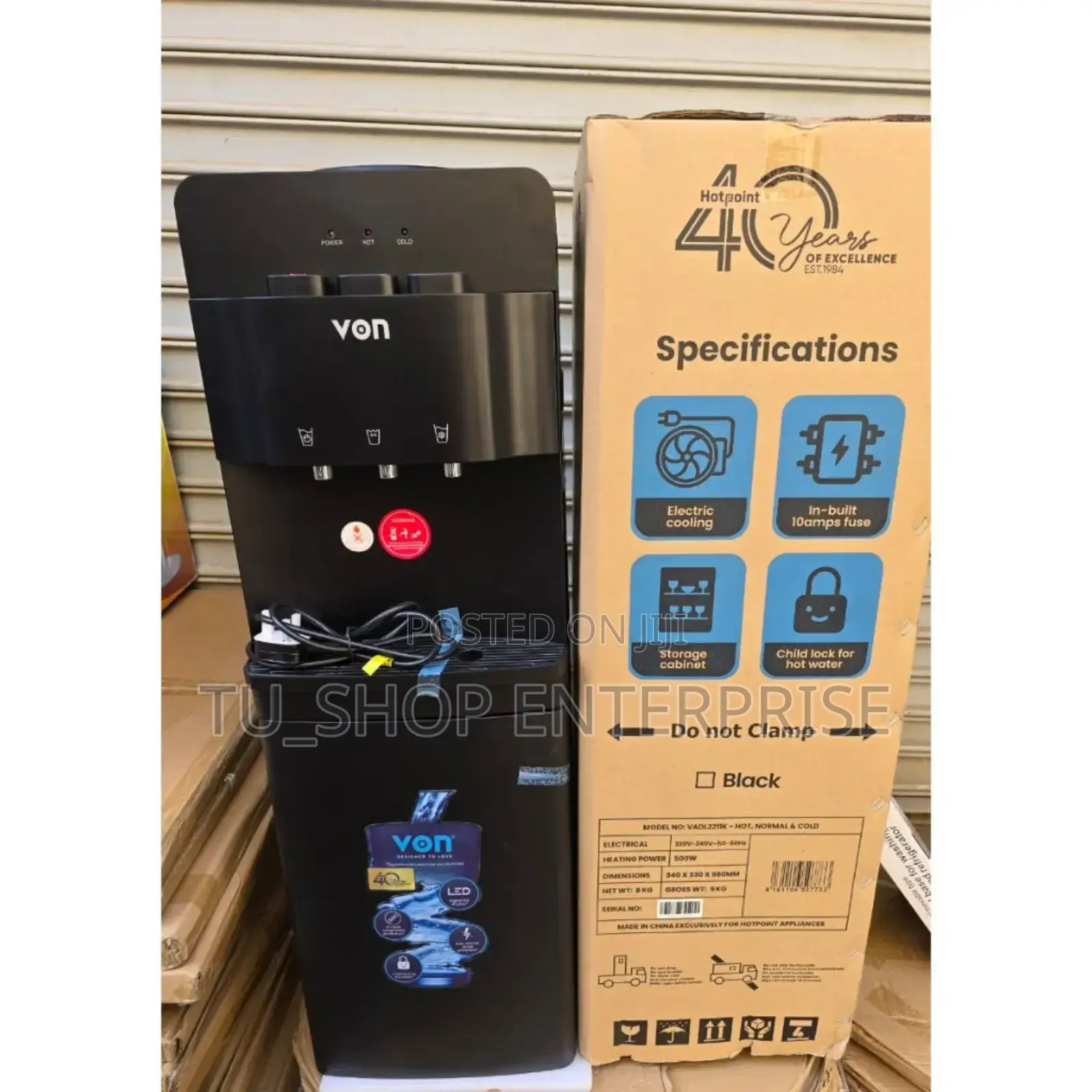 Von 3 Taps Hot Normal and Cold Dispenser at 10500