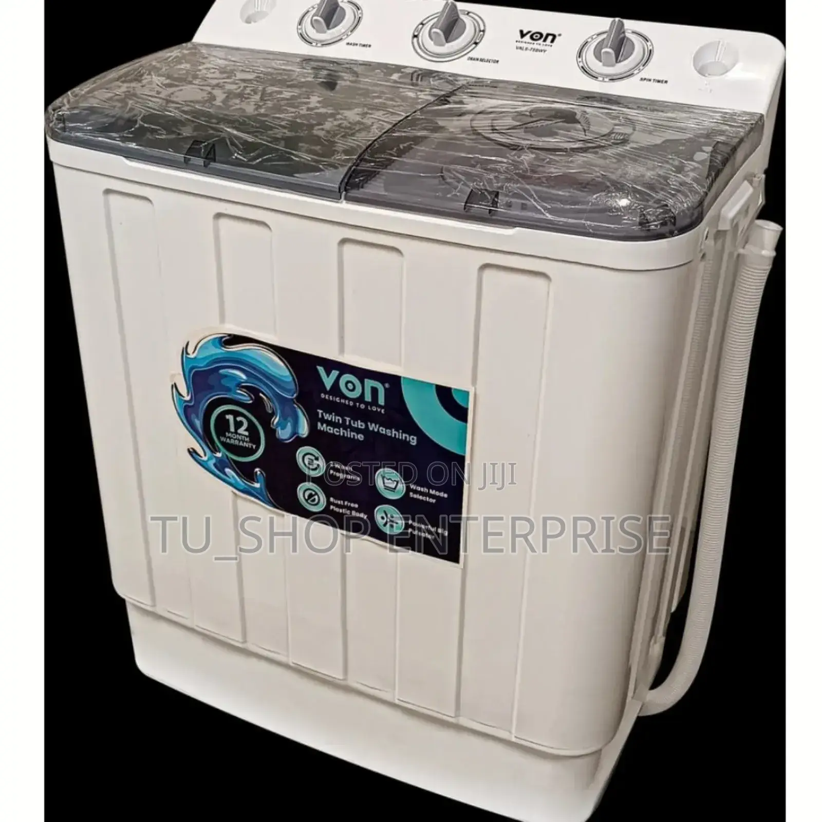 Washing Machine,!Von Vals-75bwy Twin Tub Washing Machine,