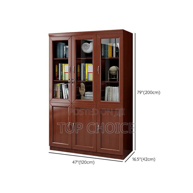 Mahogany Office Cabinets 3 Door - main view