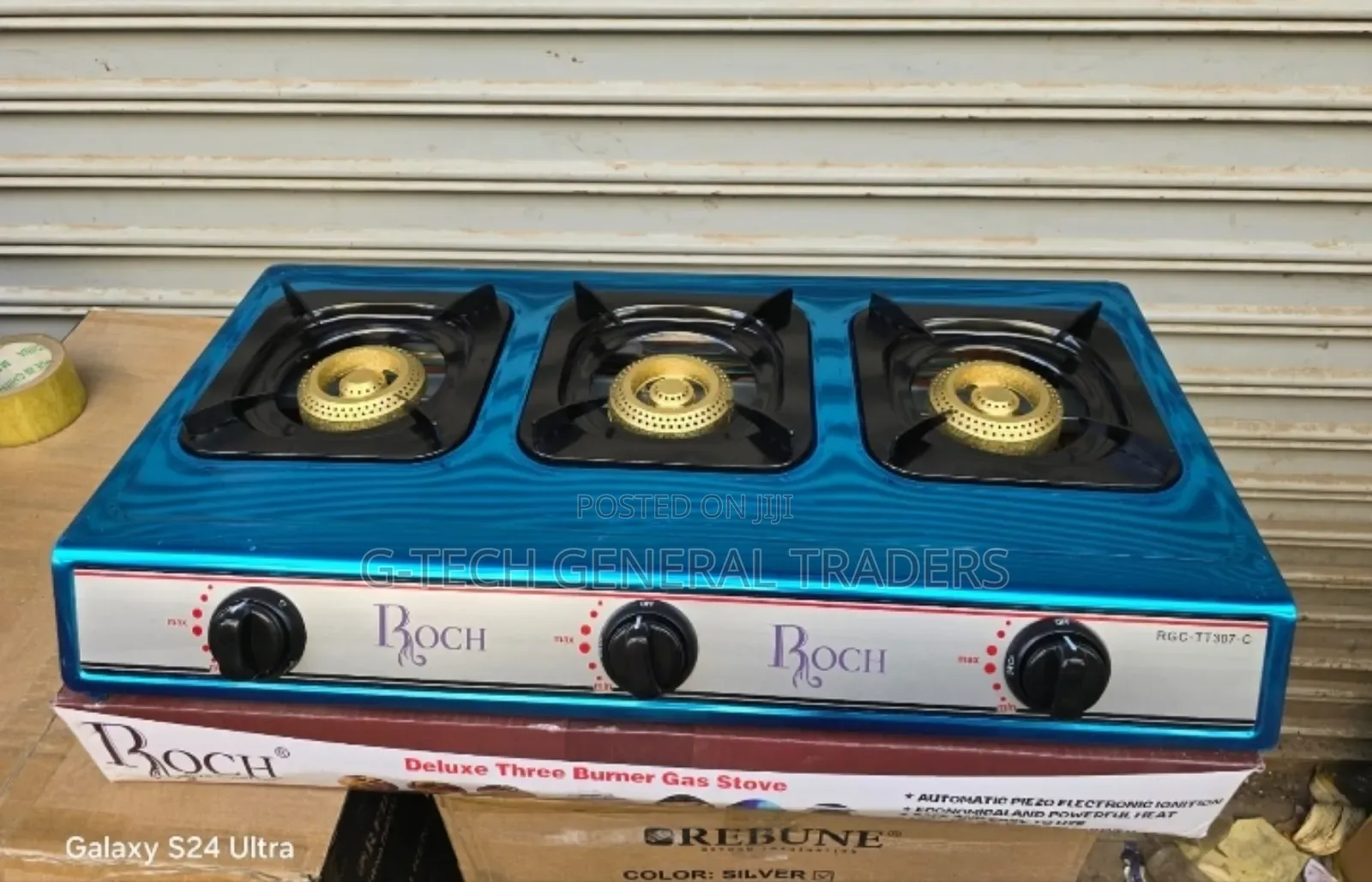 Roch 3burner Stainless Steel Gas Stove