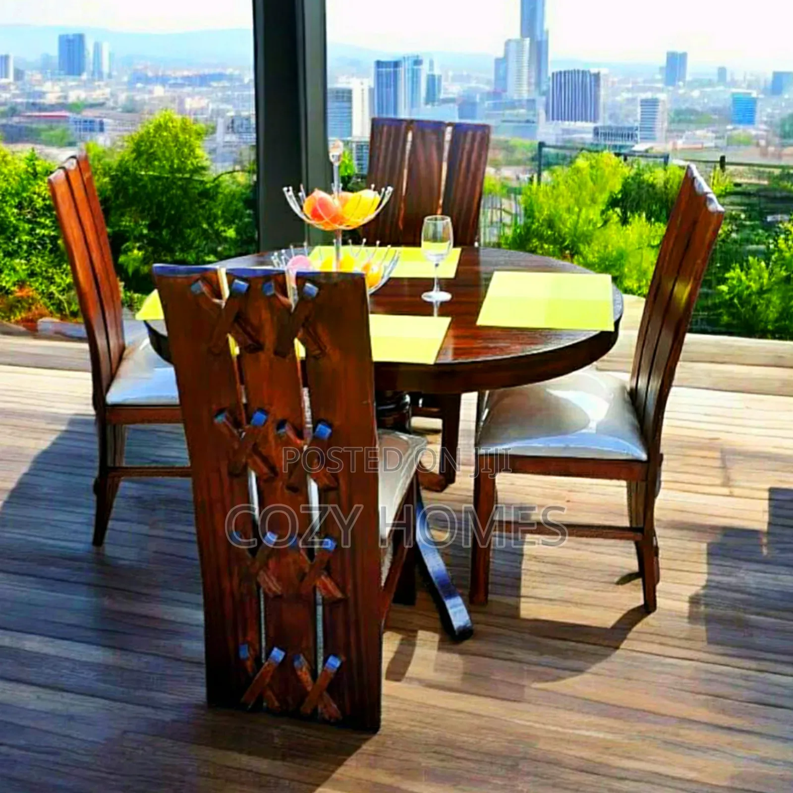 Dining Table, an Oval, Genteel Dining Table, 4 Seater Wooden