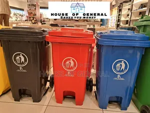 Strong 100ltrs Pedal Garbage Bin With Wheels