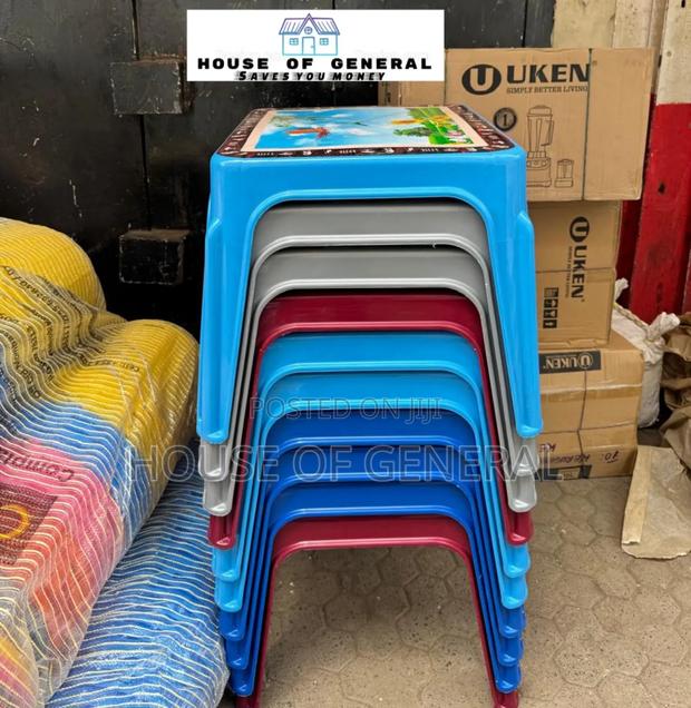 Floral Kids Plastic Study Table - main view