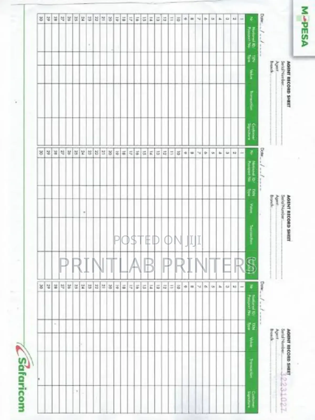 Mpesa Record Book