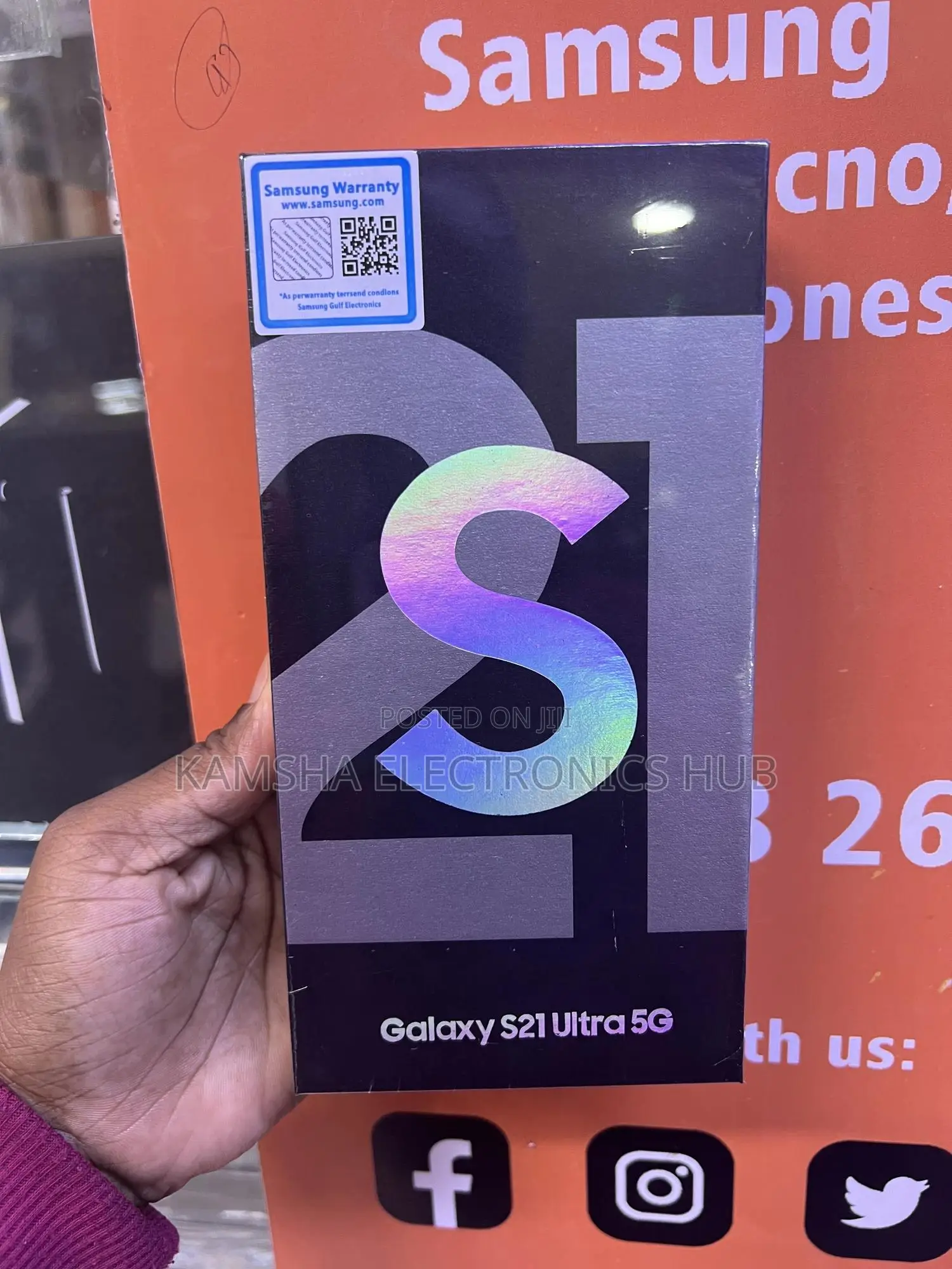New Samsung Galaxy S21 Ultra 5G 256 GB Silver