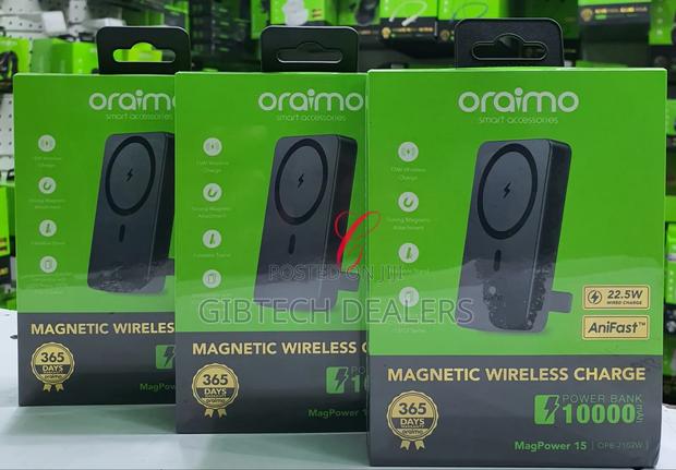 Oraimo Magpower 15 Opb-7102w 10000mah Magnetic Power Bank